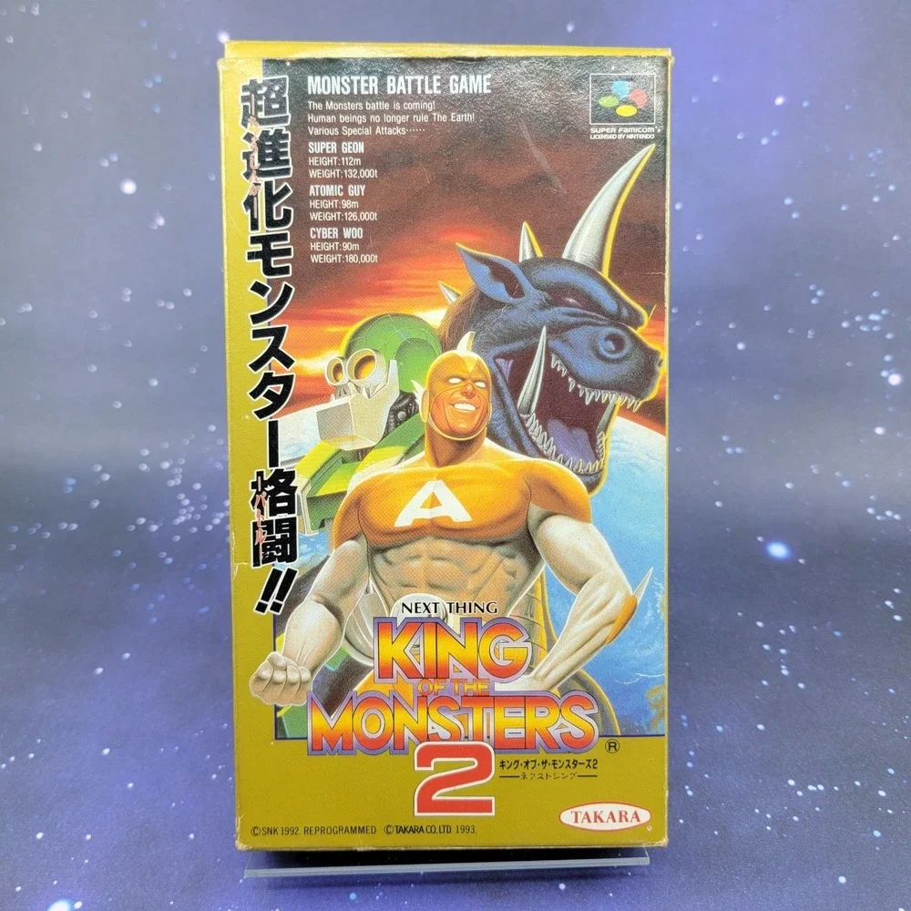 King of Monsters 2 (Nintendo Super Famicom) Video Game w/ Box & Manual 1569